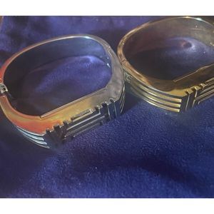 2 Tory Burch bracelets for FitBit (gold & silver). Or, just wear as a bracelet.